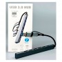 Разветвитель хаб на 7 портов с Type-C+USB to USB3.0*7