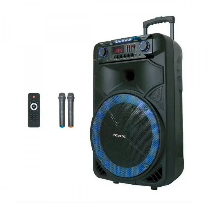 Колонка аккумуляторная с двумя радиомикрофонами Sky Sound SS-1011 200W