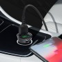 Автомобільний зарядний пристрій Car Charger Z39 Farsighted dual port QC3.0 set(iP), Black