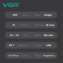 Електробритва VGR V-347 BLUE, роторна, IPX7