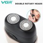 Електробритва VGR V-345 GREY, роторна, IPX7