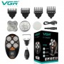 Чоловічий набір VGR V-316 5 в 1 для догляду за обличчям, електробритва Waterproof IPX5, триммер для носа, бороди, LED Display