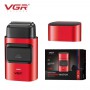 Електробритва VGR V-307 RED шейвер, подвійне лезо, 2000mAh, 9000 RPM