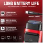Електробритва VGR V-307 RED шейвер, подвійне лезо, 2000mAh, 9000 RPM