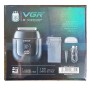 Електробритва VGR V-380 BLACK шейвер, потрійне лезо, IPX6