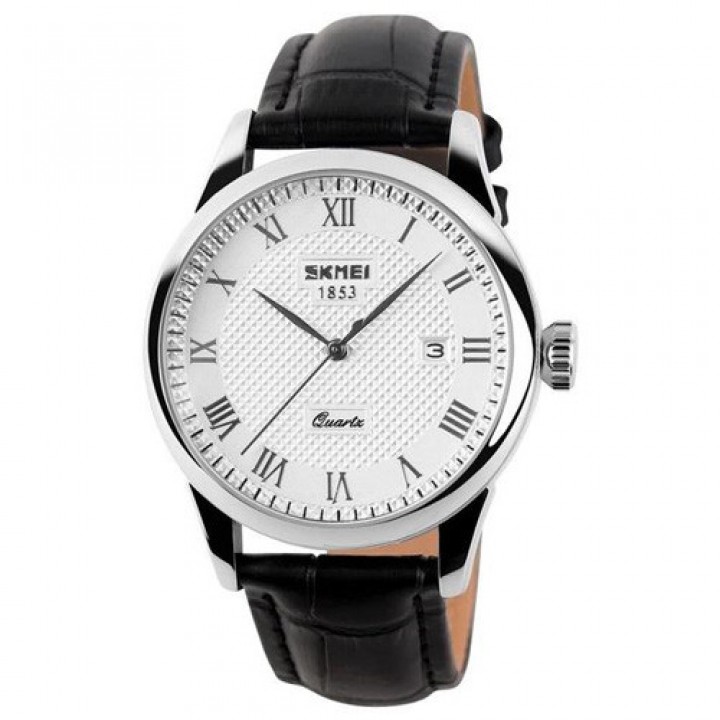 Годинники наручні 9058LSIWTBK-B SKMEI, BLACK BAND WHITE DIAL (MEN)