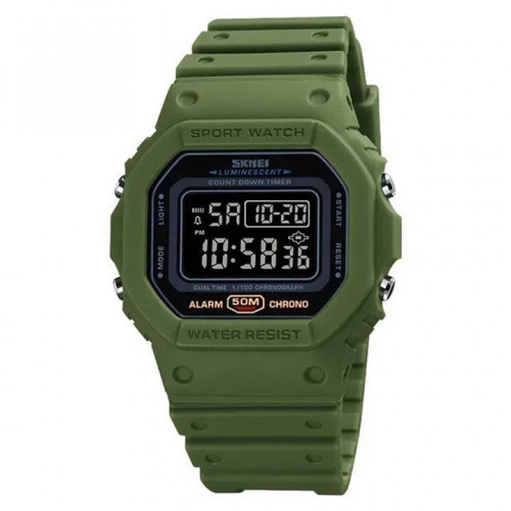 Часы наручные 1628AGBK SKMEI, ARMY GREEN-BLACK