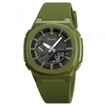 Часы наручные 2091AGBK SKMEI, ARMY GREEN-BLACK