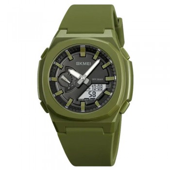 Часы наручные 2091AGWT SKMEI, ARMY GREEN-WHITE