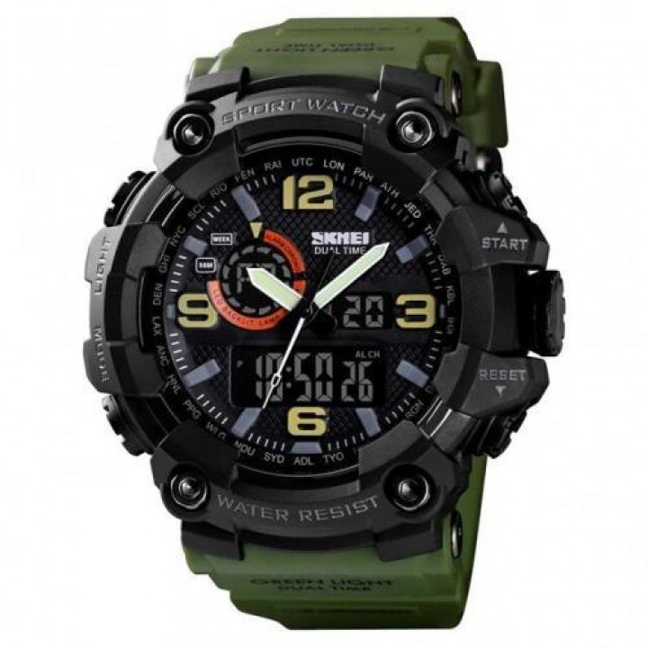 Годинники наручні 1520AG SKMEI, ARMY GREEN