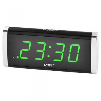 Часы сетевые VST-730-4 салатовые, 220V