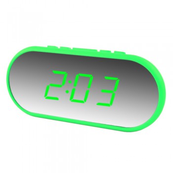 Часы сетевые VST-712Y-4, зеленые, USB