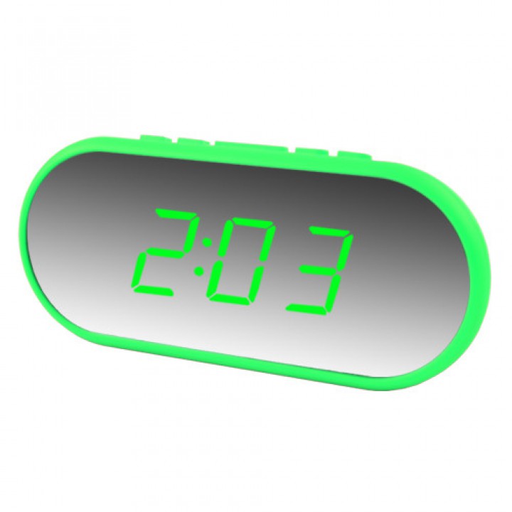 Годинник мережний VST-712Y-4, зелений, USB