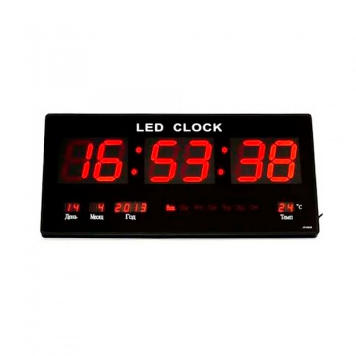 Настенные LED часы CW 4622 с красной подсветкой