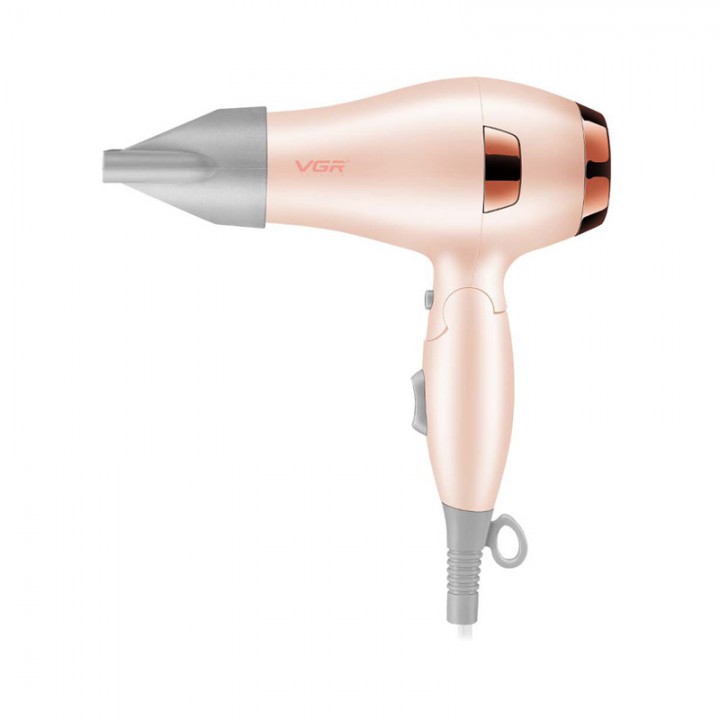 Фен складаний VGR V-432 PINK, 3 рівні обдування, низький рівень шуму, 1000 Вт