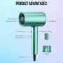 Професійний фен IPARAH P-300G GREEN, 2 рівня обдува, 3 рівня температури, 1500W-1600W, ефірна олія