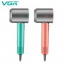 Фен професійний VGR V-440 PINK, 3 рівні обдування, 3 рівні температури, 110000 RPM, 3 насадки
