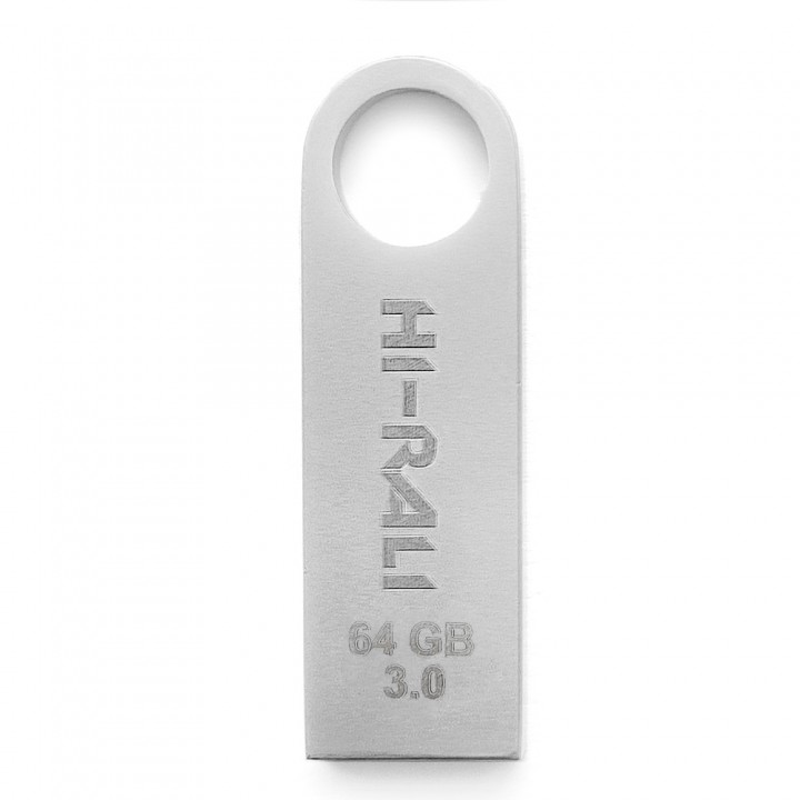 Накопичувач 3.0 USB 64GB Hi-Rali Shuttle серiя срібло