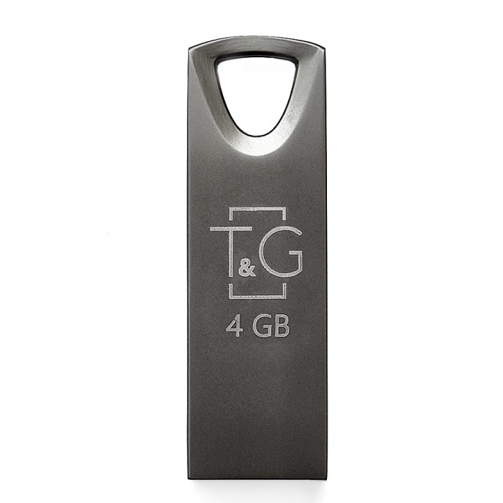 Накопичувач USB 4GB T&G металева серія 117 чорний