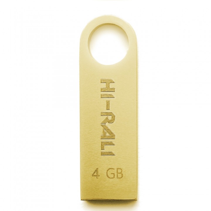 Накопичувач USB 4GB Hi-Rali Shuttle серiя золото