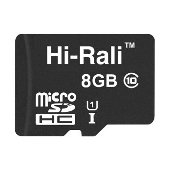 Карта пам'яті microSDHC (UHS-1) 8GB class 10 Hi-Rali (без адаптера)