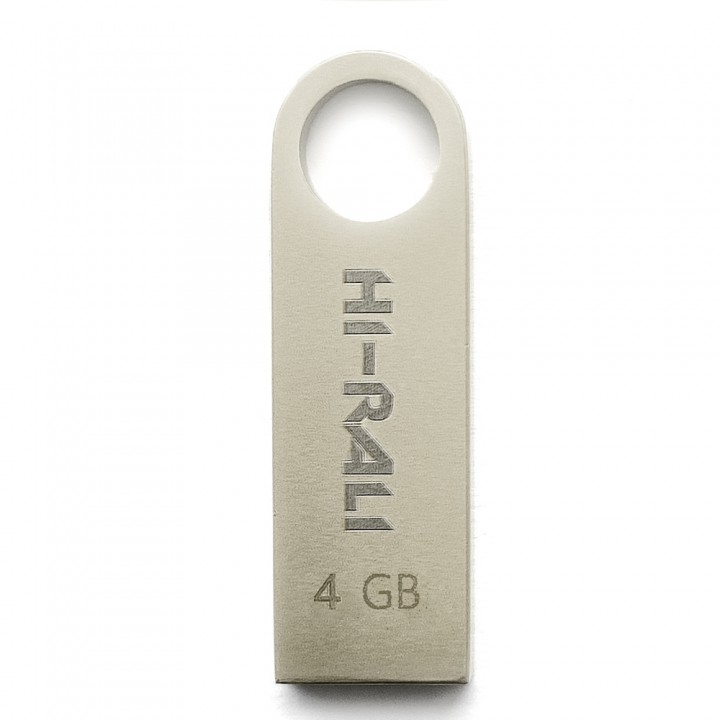 Накопичувач USB 4GB Hi-Rali Shuttle серiя срібло
