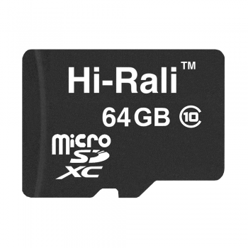 Карта пам'яти microSDHC 64GB class 10 Hi-Rali (без адаптера)