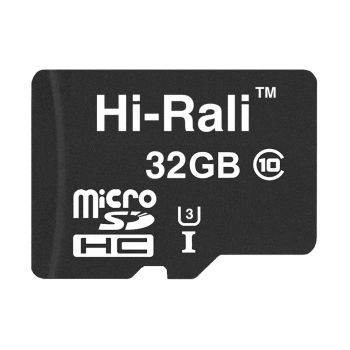 Карта пам'яти microSDHC (UHS-3) 32GB class 10 Hi-Rali (без адаптера)