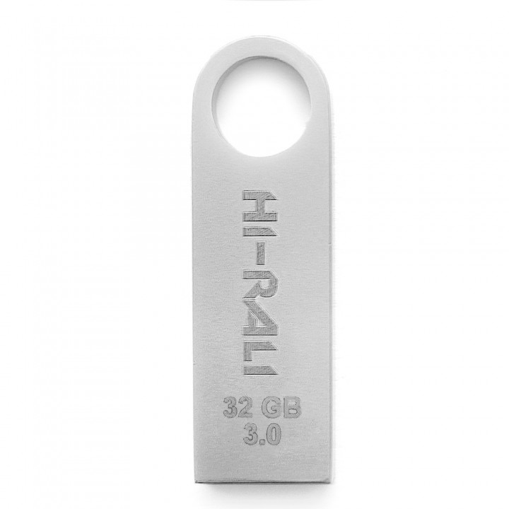 Накопичувач 3.0 USB 32GB Hi-Rali Shuttle серiя срібло