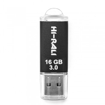 Накопичувач 3.0 USB 16GB Hi-Rali Rocket серiя чорний