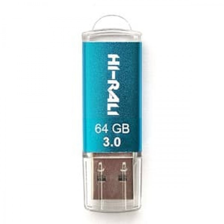 Накопичувач 3.0 USB 64GB Hi-Rali Rocket серiя синій