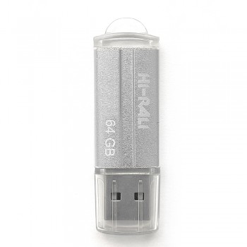 Накопичувач USB 64GB Hi-Rali Corsair серiя срібло