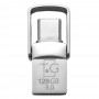 Накопичувач 3.0 USB -Type C 128GB T&G металева серія 104