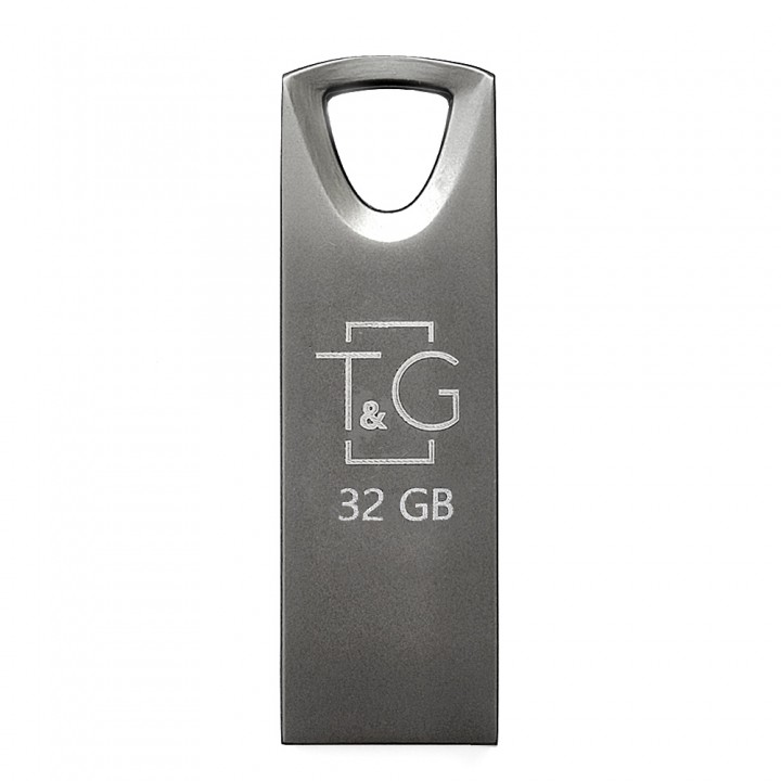 Накопичувач USB 32GB T&G металева серія 117 чорний