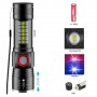 Ліхтар SY-1903C-P50+SMD+RGB, Alarm, Li-Ion акумулятор, ремінець, zoom, ЗУ USB