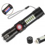 Ліхтар SY-1903C-P50+SMD+RGB, Alarm, Li-Ion акумулятор, ремінець, zoom, ЗУ USB