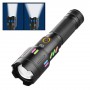 Фонарь NIGHT VISION FLUORESCENCE X83 WHITE LASER LED PM30-TG, 1х26650, power bank, индикация заряда, ЗУ