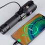 Фонарь NIGHT VISION FLUORESCENCE X83 WHITE LASER LED PM30-TG, 1х26650, power bank, индикация заряда, ЗУ