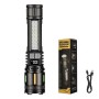 Ліхтар NIGHT VISION FLUORESCENCE 530-2-TG+COB(white+red+blue), Li-Ion аккум., ЗУ Type-C, індикація заряду, zoom