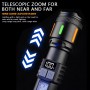 Ліхтар NIGHT VISION FLUORESCENCE 530-2-TG+COB(white+red+blue), Li-Ion аккум., ЗУ Type-C, індикація заряду, zoom