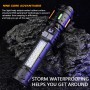 Ліхтар NIGHT VISION FLUORESCENCE 530-2-TG+COB(white+red+blue), Li-Ion аккум., ЗУ Type-C, індикація заряду, zoom