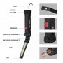 Ліхтар WORKLIGHT-W52-SMD+COB (white+red), Li-Ion акумулятор, поворот180º+180º, магніт, затискач, гак, ЗУ microUSB