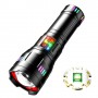 Фонарь NIGHT VISION FLUORESCENCE G01-PM50-TG, индикация заряда, 4x18650, ЗУ Type-C, zoom, Box