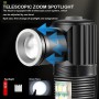 Фонарь SY-2209-Р50+18SMD(RGB), Li-Ion аккум., индикация заряда, ЗУ USB, zoom, Box