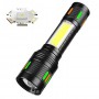 Фонарь NIGHT VISION FLUORESCENCE 623-TG+COB, Li-Ion аккум., ЗУ Type-C, индикация заряда, zoom