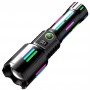 Ліхтар NIGHT VISION FLUORESCENCE W515-PM10-TG, індикація заряду, 1x18650, ЗУ Type-C, zoom, Box