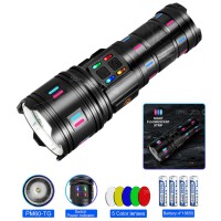 Ліхтар NIGHT VISION FLUORESCENCE AK177-1 WHITE LASER LED PM60-TG, 4х18650, power bank, індикація заряду, ЗУ Type-C, zoom, 5
