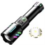 Фонарь NIGHT VISION FLUORESCENCE 1143-WHITE LASER LED PM10-TG, 1x18650, power bank, ЗУ Type-C, zoom