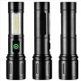 Ліхтар PLD-603 WHITE LASER LED PM10-TG+18SMD (white+red), Li-Ion акумулятор, індикація заряду, ЗУ Type-C, zoom, Box