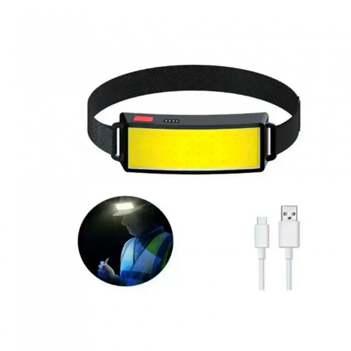 Налобний LED ліхтарик акумуляторний з USB, BL-TM-G14
